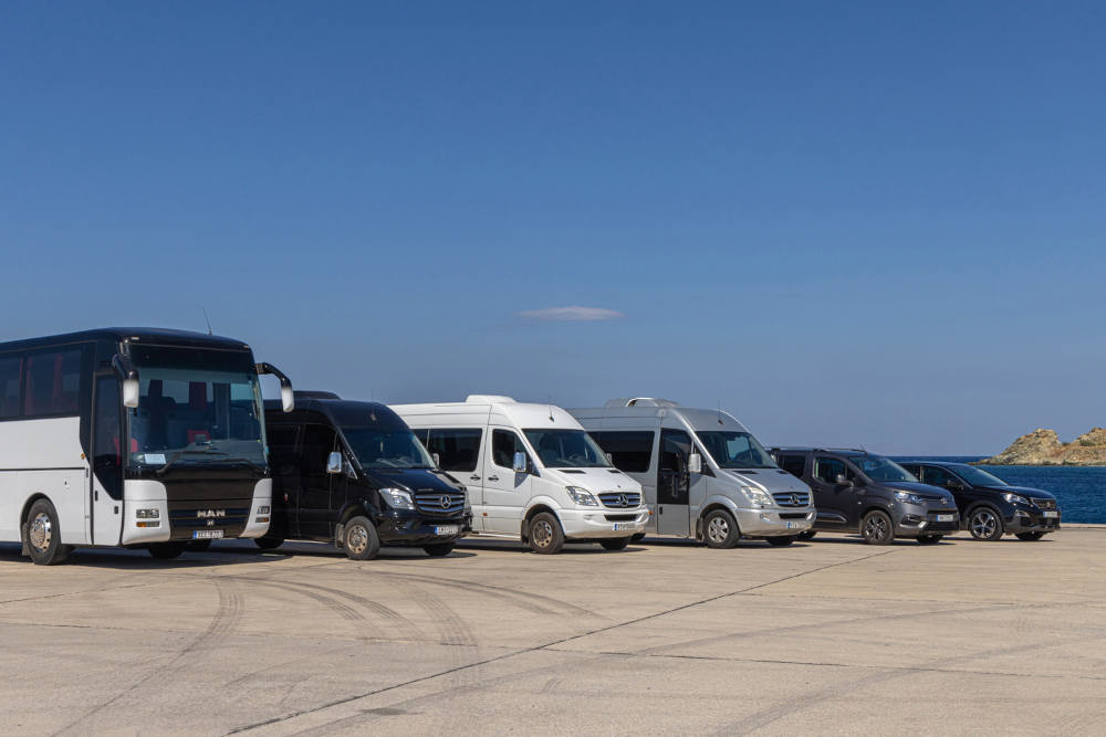 bus rentals tinos